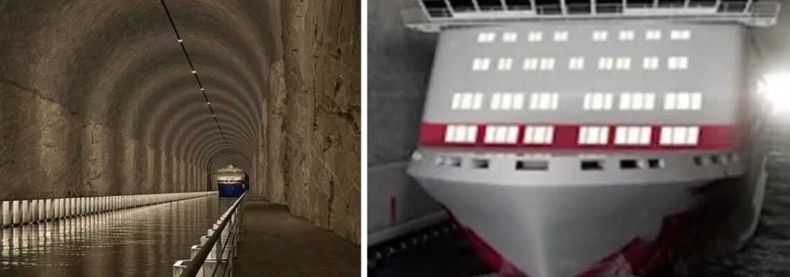 روزیاتو: اولین تونل جهان برای عبور کشتی‌ها که قرار است در دل کوه‌های نروژ ساخته شود