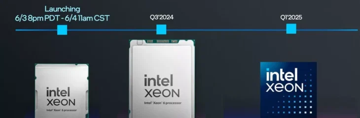 اینتل پردازنده‌های سری Xeon 6 را با حداکثر ۲۸۸ هسته معرفی کرد