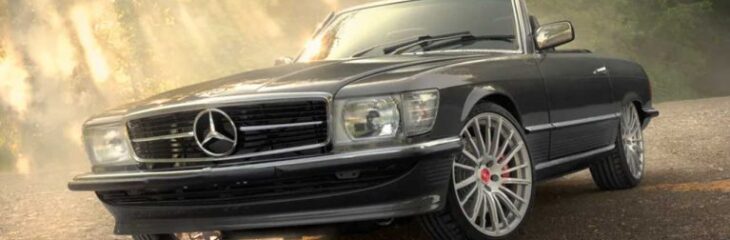 بازتولید مرسدس SL نسل R107 با پیشرانه V8 مدرن AMG