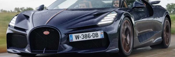 رانندگی با بوگاتی میسترال، ابرخودروی روباز خارق‌العاده