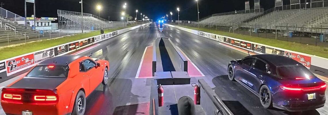 درگ دیدنی دوج چلنجر دیمن و لوسید ایر سافایر، نبرد 9 ثانیه‌ای!