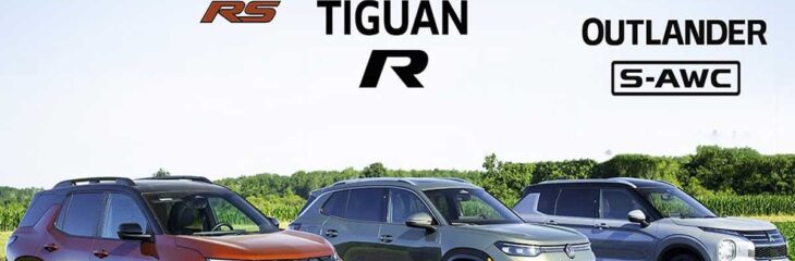 درگ میتسوبیشی اوتلندر با فولکس‌واگن تیگوآن و شورلت اکوئناکس