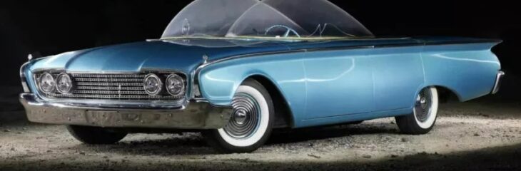 خودرویی عجیب از عصر اتمی آمریکا؛ با فورد فیرلین اسپیس لاینر آشنا شوید