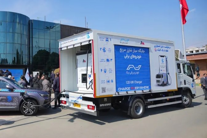 رونمایی از ایستگاه شارژ سیار نبکا برای خودروهای برقی ایران