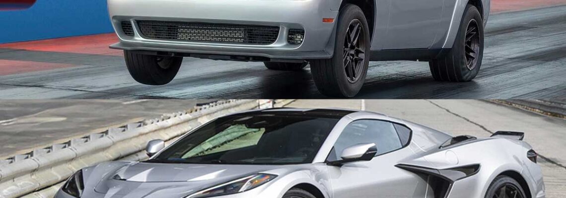 دوج چلنجر دیمن، تنها عضلانی که کوروت ZR1X را در درگ 400 متر مغلوب میکند