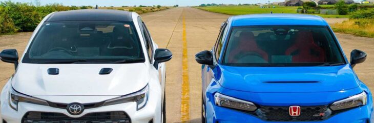 درگ هاچ‌بک‌های داغ ژاپنی، هوندا سیویک تایپ R یا تویوتا GR کرولا؟