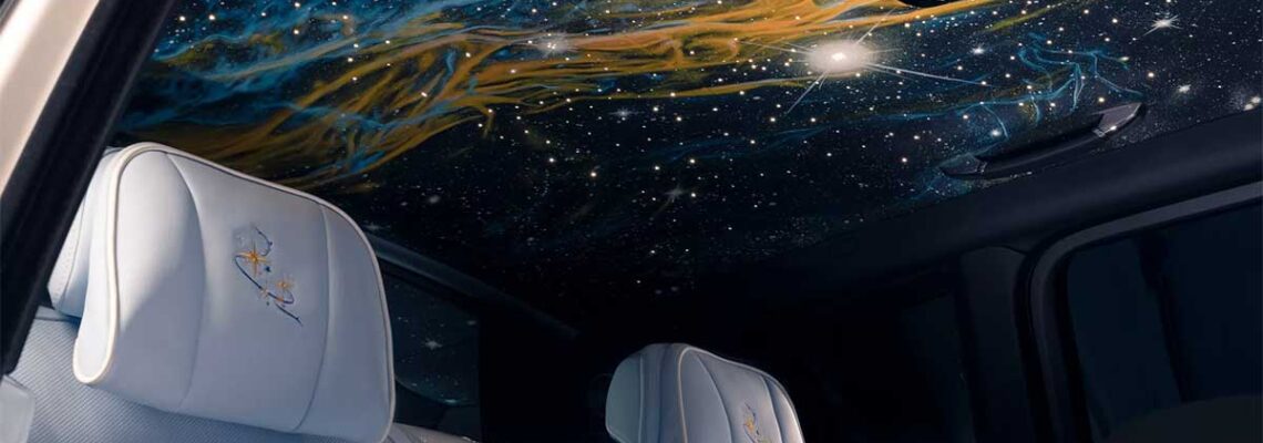 شاهکار هنری رولزرویس، ۱۶۰ ساعت نقاشی دستی روی سقف کالینان