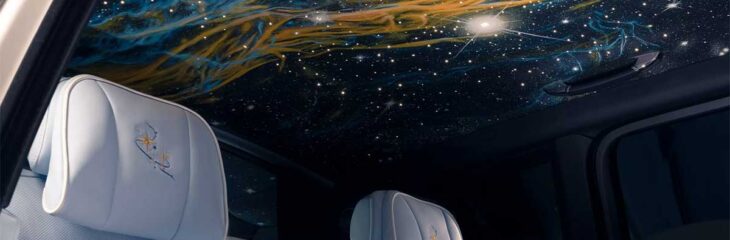 شاهکار هنری رولزرویس، ۱۶۰ ساعت نقاشی دستی روی سقف کالینان