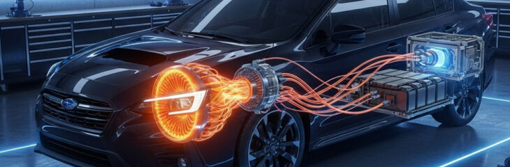 ایده جسورانه سوبارو، استفاده از موتور جت در خودروهای هیبریدی!