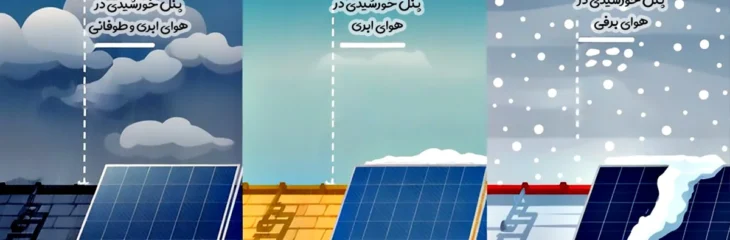 آیا پنل های خورشیدی در روزهای ابری و بارانی برق تولید میکنند؟